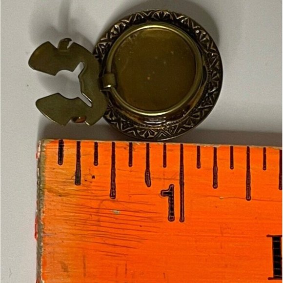 Vtg 1991 Mary Frances 5pc Button Covers Jewelry Round Gold Tone Clear Stone NOS - Picture 9 of 10